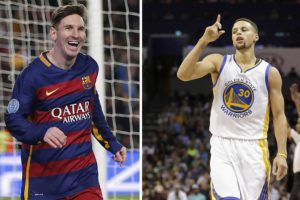 stephen curry sends leo messi a signed jersey